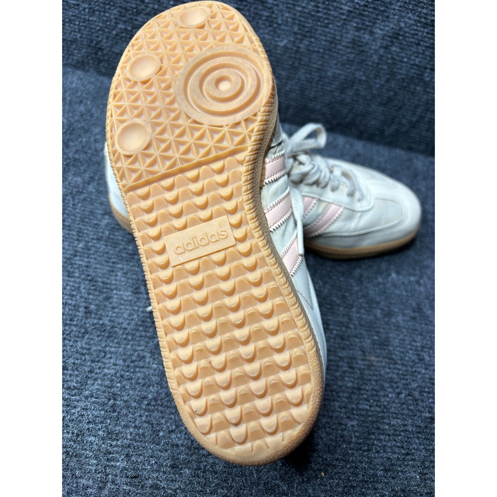 Adidas Samba OG Wonder White Pink Gum Sole Sneakers IE0822 Womens Low Top - Picture 6 of 8